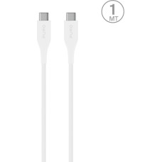 Puro Elektrik Puro Plain USB-C - USB-C 2A 1m Cable - White