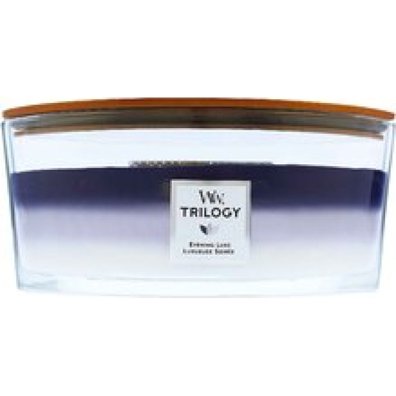 Woodwick Evening Luxe Trilogy Ship aromātiskā svece ar koka daktu 453,6g