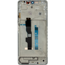 LCD Display + Touch Unit + Front Cover for Xiaomi Redmi Note 13 5G Artic White (Service Pack)