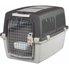 Stefanplast Transportēšanas bokss dzīvniekiem : Trixie Gulliver 4 transport box, S–M: 52 × 51 × 72 cm, light grey|dark grey. up to 18kg