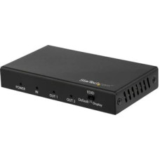 Startech .com HDMI Splitter - 2-Port - 4K 60Hz - HDMI Splitter 1 In 2 Out - 2 Way HDMI Splitter - HDMI Port Splitter (ST122HD202) - video|audio splitter - 2 ports