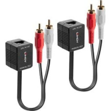 Lindy Stereo Audio Extender Cat.5|6 (Transmitter and Receiver units) - audio extender