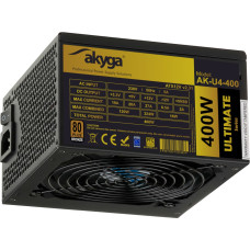 ATX Power Supply 400W Akyga AK-U4-400 P4+4 PCI-E 6 pin 6+2 pin 6x SATA APFC 80+ bronze FAN 12cm