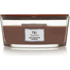 Woodwick Stone Washed Suede scented candle with wooden wick 453,6 g