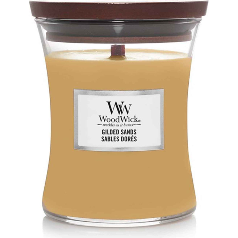 Woodwick Gilded Sands Scented Candle With Wooden Wick 275g