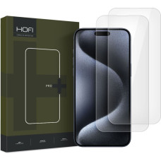 Hofi GLASS PRO+ 2-PACK IPHONE 16 CAURSPĪDĪGS RŪDĪTS STIKLS