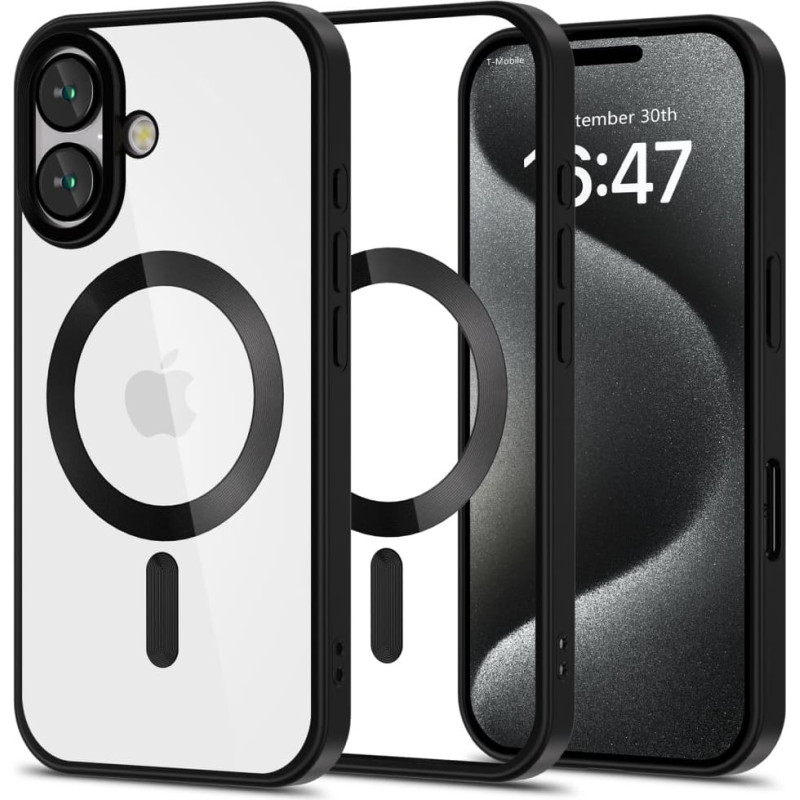 TECH-PROTECT MAGFLEX MAGSAFE IPHONE 16 SATĪNA MELNS