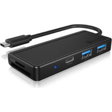 Raidsonic ICY BOX USB hub IB-HUB1423CR-C3 - USB Type-C|USB Type-A|SD|microSD