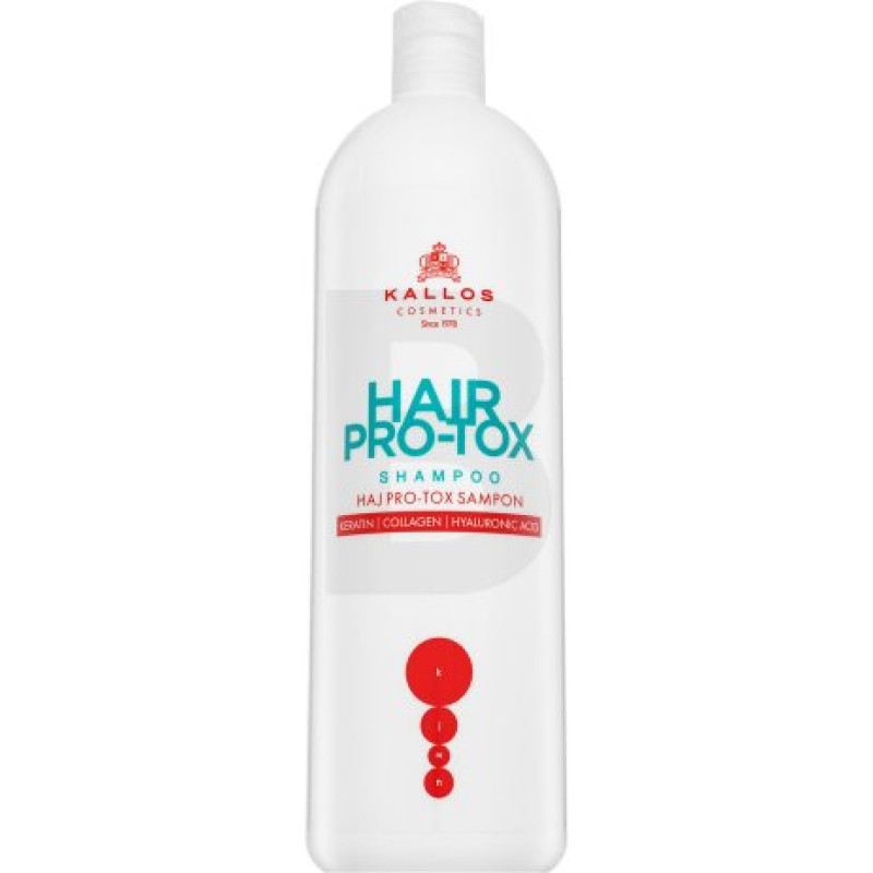 Kallos Hair Pro-Tox šampūns stiprinošs šampūns ar keratīnu 1000 ml