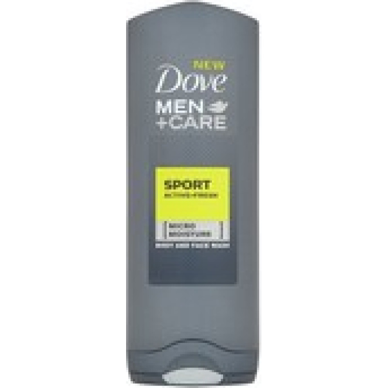 Dove Refreshing Shower Gel for Men Sport Active Fresh Men + Care ( Body and Face Wash)