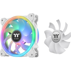 SwaFan 12 RGB fan + controller + replacement blades (reverse), snow