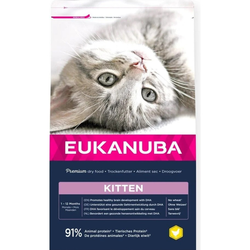 Eukanuba Sausā barība kaķēniem - Eukanuba CAT KITTEN HEALTHY START Chicken 10 kg