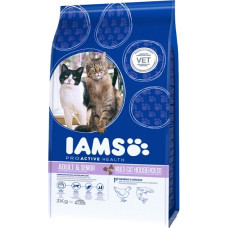 Iams Sausā barība kaķiem - IAMS CAT Multicat Chicken Salmon, 15 kg