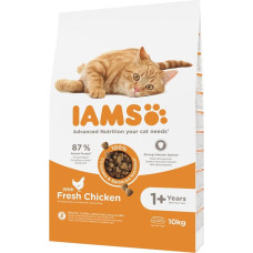 Iams Sausā barība kaķiem - IAMS CAT ADULT CHICKEN, 10 kg
