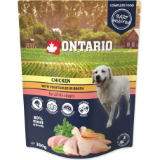Ontario Konservi suņiem : Ontario Chicken with vegetables in broth, 300g