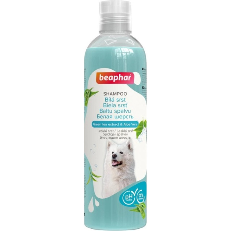 Beaphar Šampūns suņiem - Beaphar White Coat Shampoo Dog, 250ml