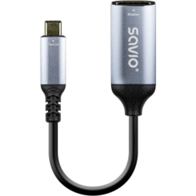 Adapteris Savio USB Type-C Male - HDMI Female 4K