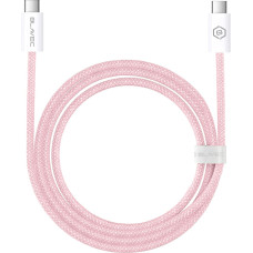 Blavec Cable Candy braided - Type C to Type C - PD 60W 3A 2 metres (CCA-CC3P20) pink