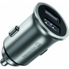 Swissten Metal Premium Auto Lādētājs 2 x USB | 4.8A