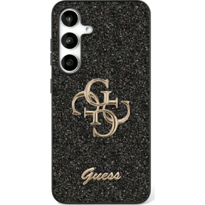 Etui Guess Fixed Glitter Big 4G Metal     Logo do Samsung Galaxy S25 czarny