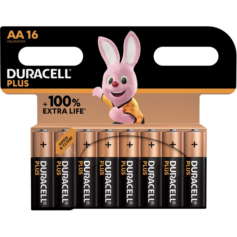 Duracell Batterie Plus NEW - AA (MN1500|LR06) Mignon   16St.