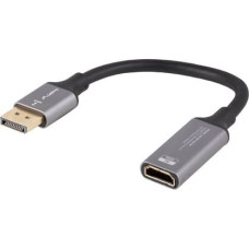 Displayport(M)-HDMI(F)8K adapter on a 20cm silver cable