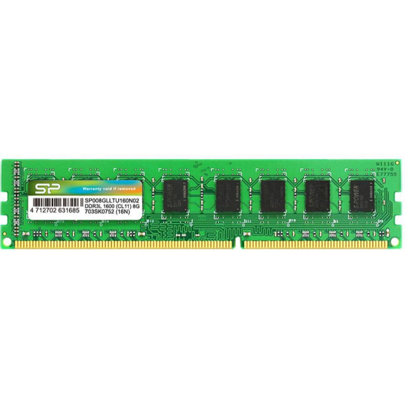 Silicon Power DIMM DDR3L 8GB 1600MHz 11CL 1.35V SINGLE