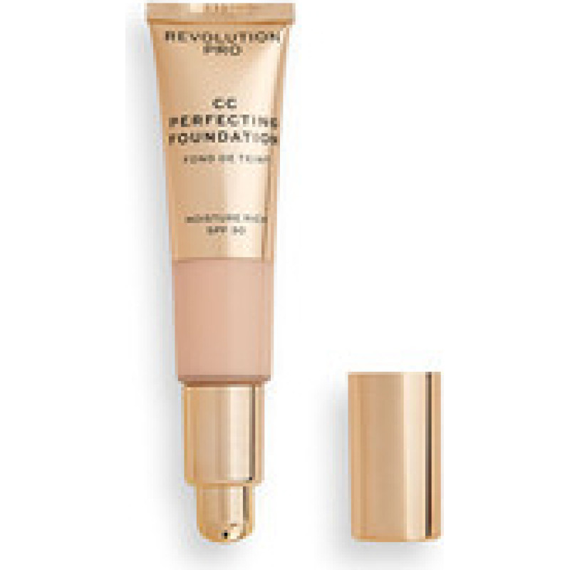 Makeup Revolution PRO CC Perfecting Foundation SPF 30 - Multifunctional make-up for dry to combination skin 26 ml