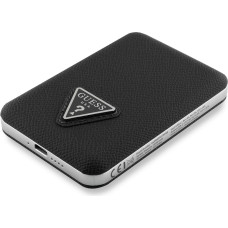 Guess PU Grained Triangle Logo MagSafe Powerbank 5000mAh Black