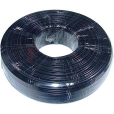 Flat telephone cable stranded wire 100 meters black