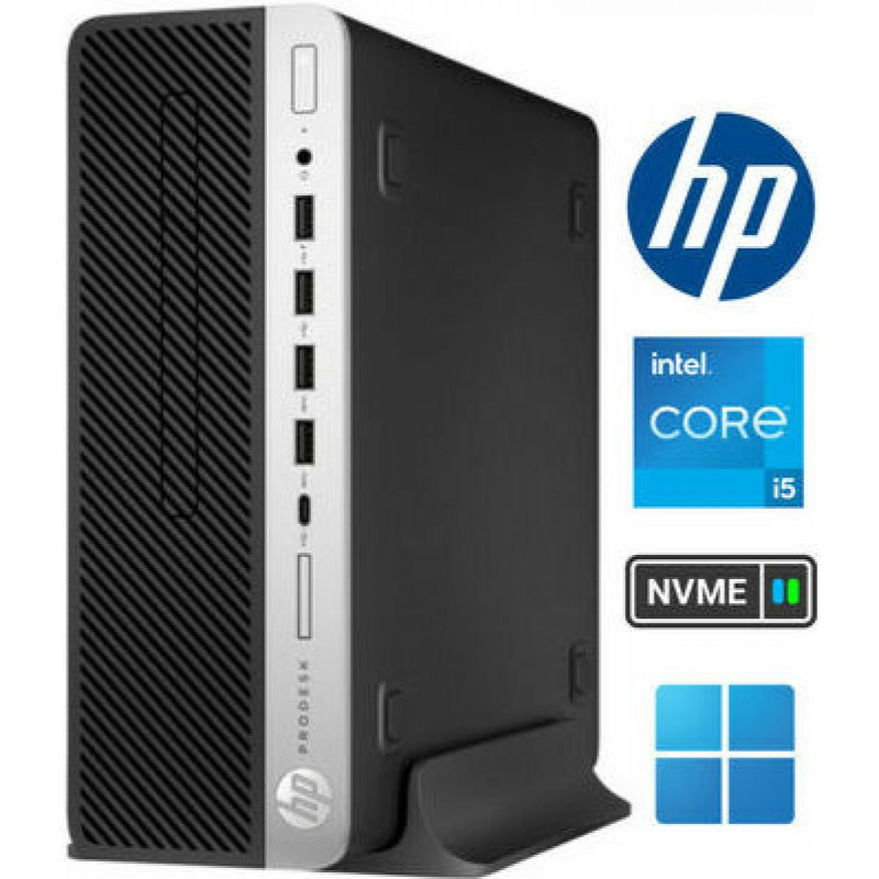 Hewlett Packard HP ProDesk 600 G4 i5-8500 16GB 256GB SSD Windows 10 Professional (Atjaunots A)