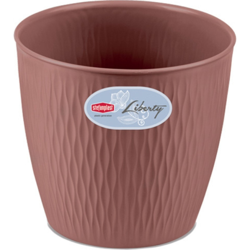 Stefanplast Puķu pods Liberty Ø30x27cm brūns