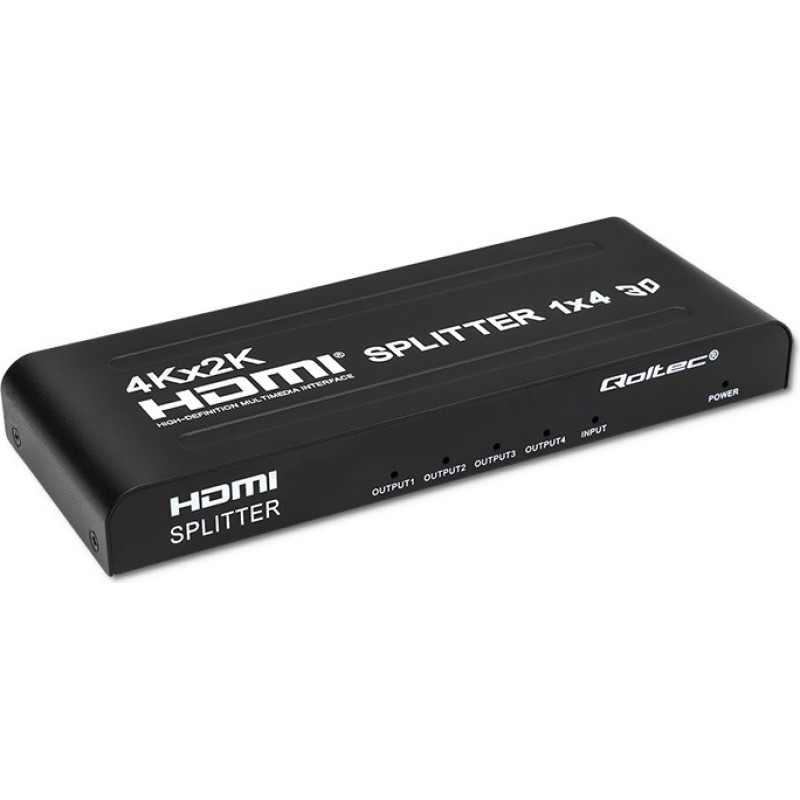 QOLTEC 51798 Active HDMI Splitter 4xHDMI