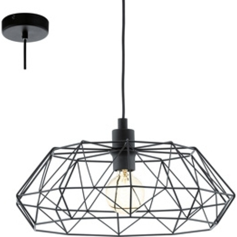 Gr.l.-CARLTON2 60W E27 melna 49487