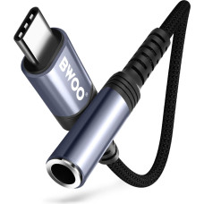 BWOO Adapter AUX 3.5mm - USB-C Black BZ47