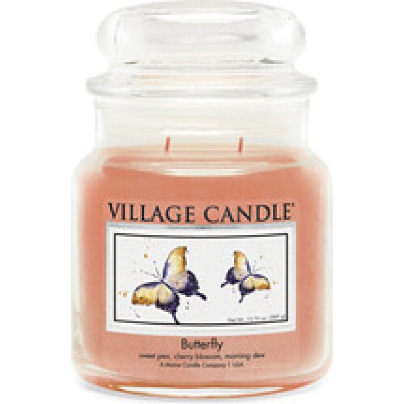 Village Candle Candle Butterfly ( motýl ) - Vonná svíčka ve skle