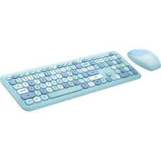Wireless keyboard + mouse set MOFII 666 2.4G (Blue)