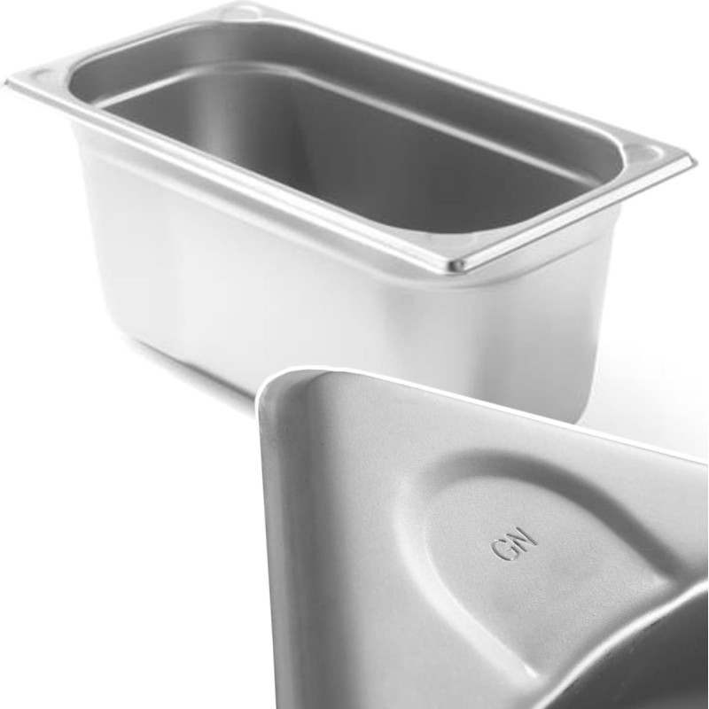 Hendi GN 1/3 konteiners, tērauds, virtuves līnija, augstums 150 mm - 806449