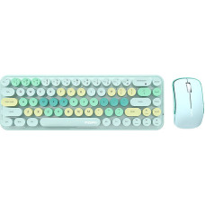 Wireless keyboard + mouse set MOFII Bean 2.4G (Green)