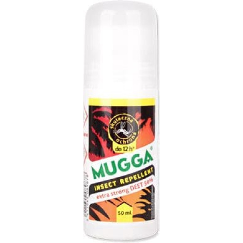 Mugga - Kukaiņu atbaidīšanas līdzeklis - DEET 50% - Roll-On - 50 ml - 8987