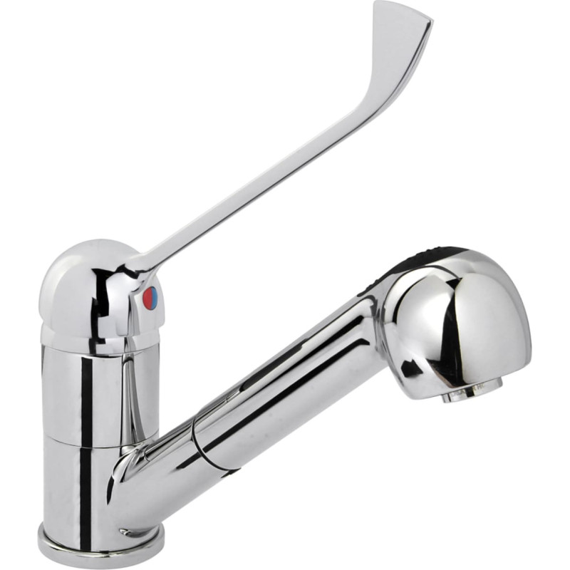 Hendi Virtuves krāns ar izvelkamo dušu, nerūsējošais tērauds, augstums 230 mm - 810255