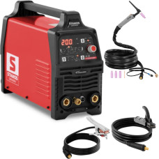 Stamos Germany TIG MMA metinātāja karstās palaišanas impulss ARC-Force LED 200 A