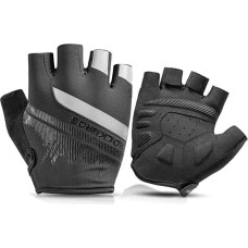 Rockbros Bezpirkstiem pretslīdes riteņbraukšanas cimdi XL Black