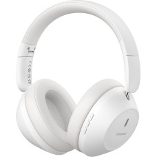 Baseus Bass 30 Max Bluetooth 5.3 bezvadu uzliekamās austiņas — baltas