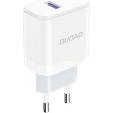 Dudao 18 W USB-A tālruņa lādētājs - balts
