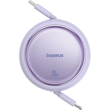 Baseus Free2Pull USB-C izvelkamais kabelis - iPhone Lightning 20W 1m - violets