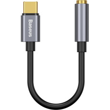Baseus Austiņu adapteris USB-C — mini ligzda 3,5 mm DAC 24 bit 48 KHz — pelēks
