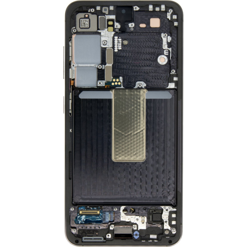 LCD display + Touch Unit + Front Cover Samsung S911 Galaxy S23 Black (Service Pack)