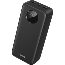 BWOO 22,5W 30000 mAh power bank with LCD screen, black