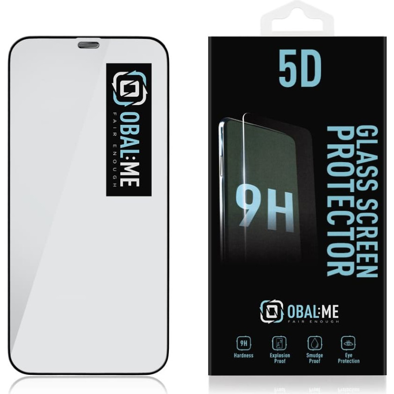 Obal:me 5D Glass Screen Protector for Apple iPhone 12|12 Pro Black